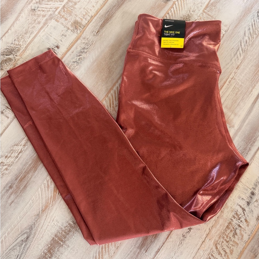 Nike Metallic Copper Leggings